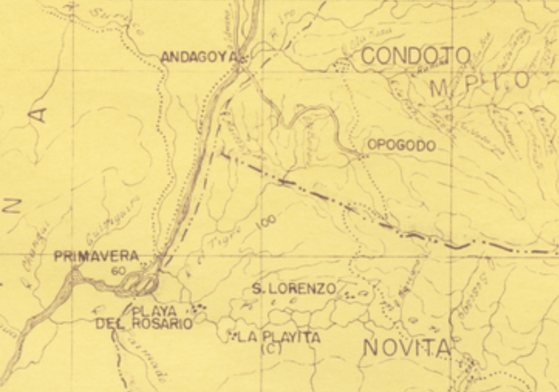 Selección de mapas del Chocó, autores diferentes